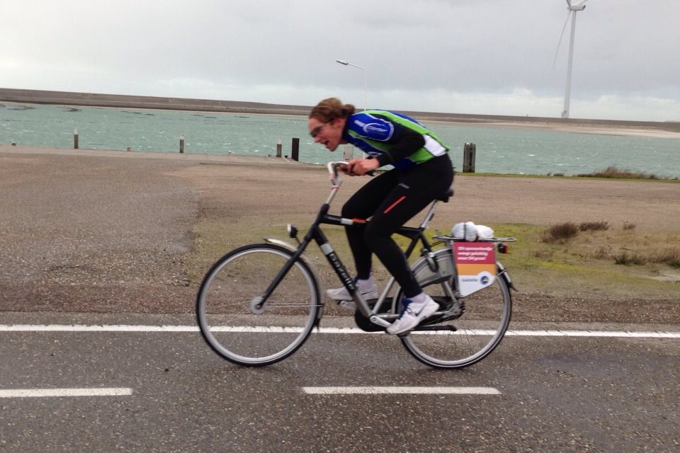 cycling in the wind