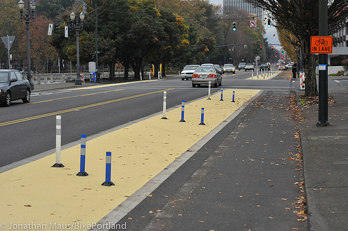 Flashback Friday: Separated Bikeways in Portland