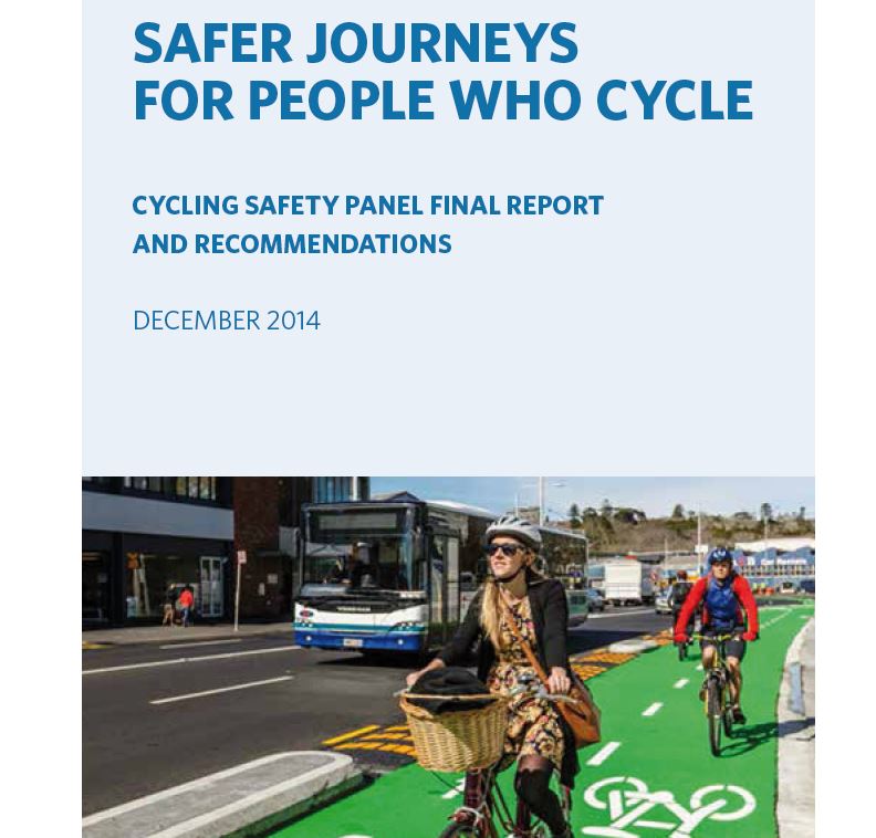 Progress on Cycle Safety Panel Recommendations
