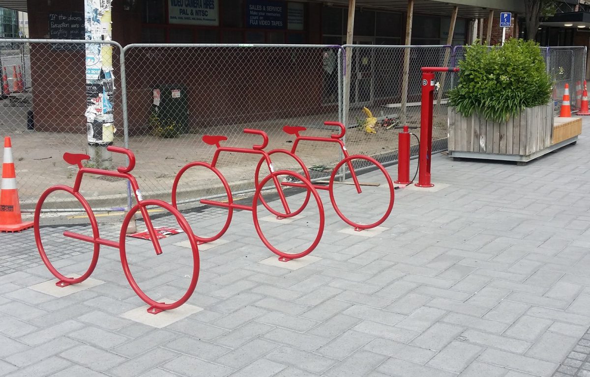 Photo of the Day: New CBD bike parking