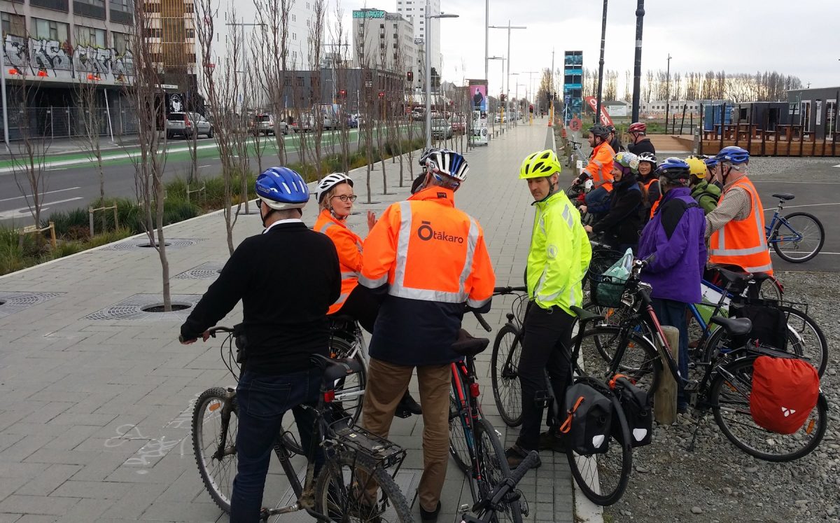 Biking in a rebuilding city – a chance to compare notes
