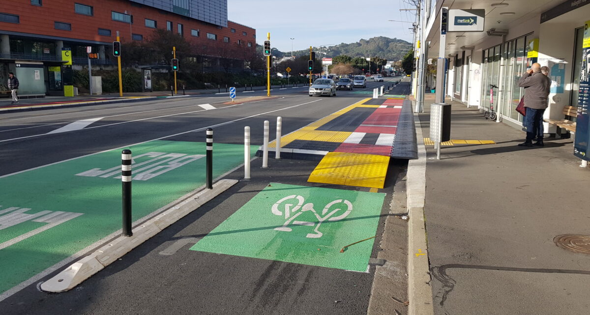 Photo of the Day: Wellington interim cycleways