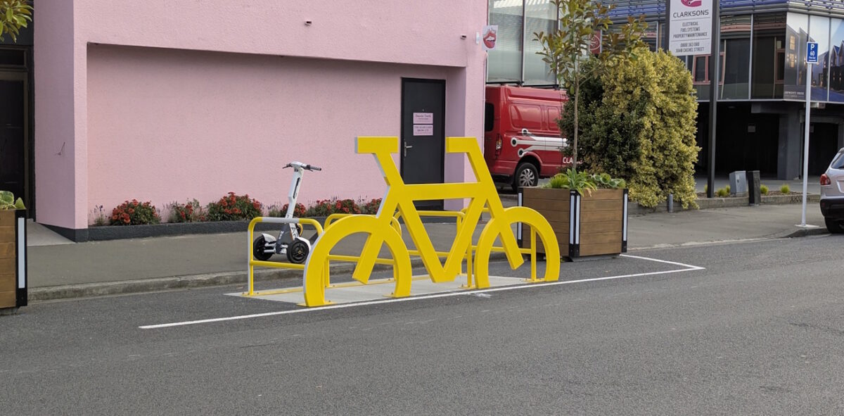 Photo of the Day: Cashel St Bike Parking