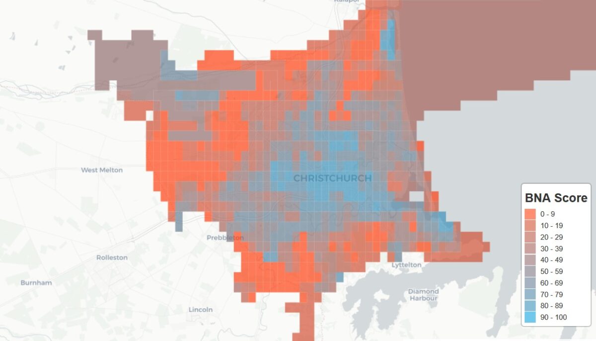 Christchurch moves up in the @PeopleForBikes City Ratings – and a few more NZ cities show up too…