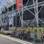 Bike parking at Te Kaha (One NZ) Stadium