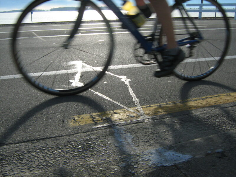 One of many cycle count detectors across Christchurch